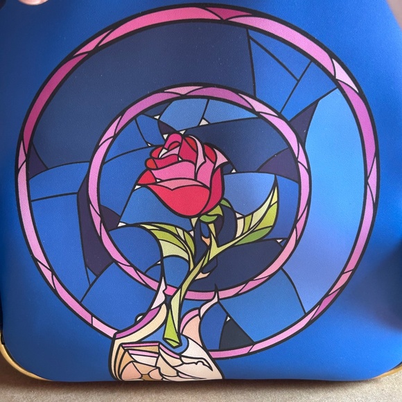 Loungefly Beauty and the Beast Enchantress Stained Glass Mini Backpack D23 Belle main image 4